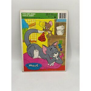Vintage 1981 Whitman Hanna Barbera Tom and Jerry Frame Tray Puzzle- Retro Jigsaw